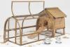 Framebow hen house & adjoining curved enclosure
